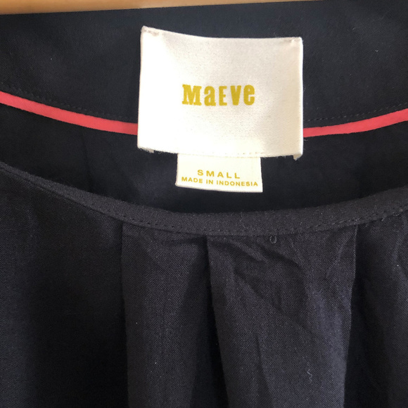 Maeve Anthropologie Top S black - Picture 3 of 5